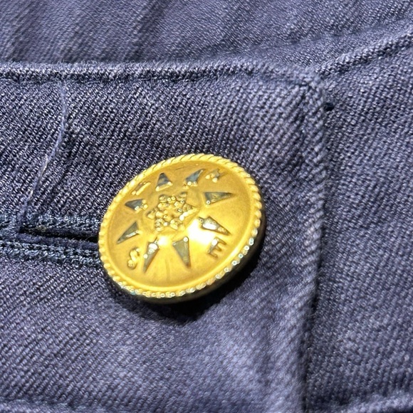 J. McLaughlin Navy Blue Trousers with Gold Accents - Picture 4 of 11